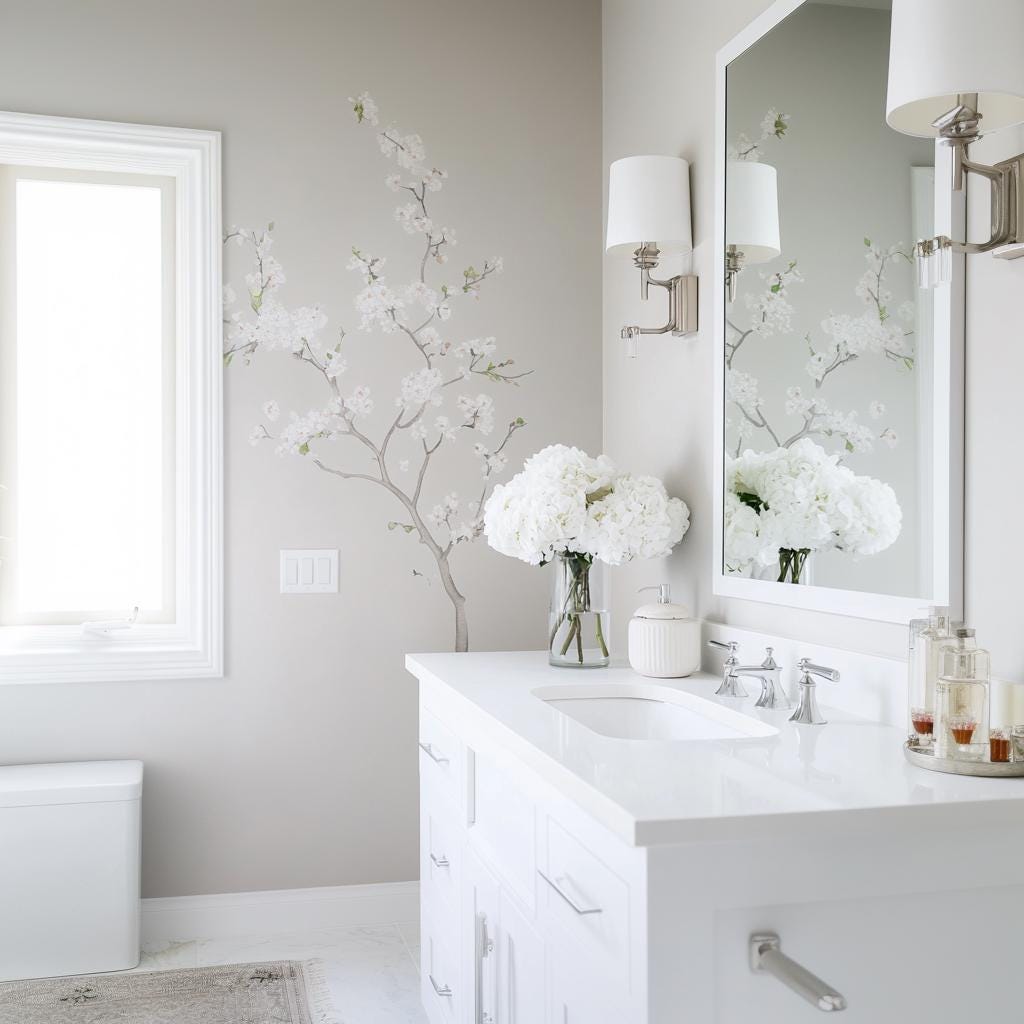 Alternate gallery view of Chinoiserie Blossom Wall Decal.