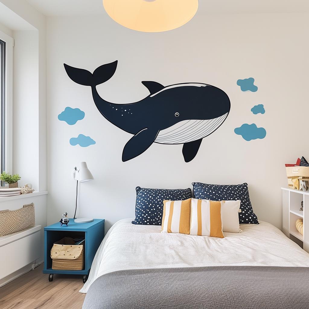 Alternate gallery view of Whale Wall Decal.