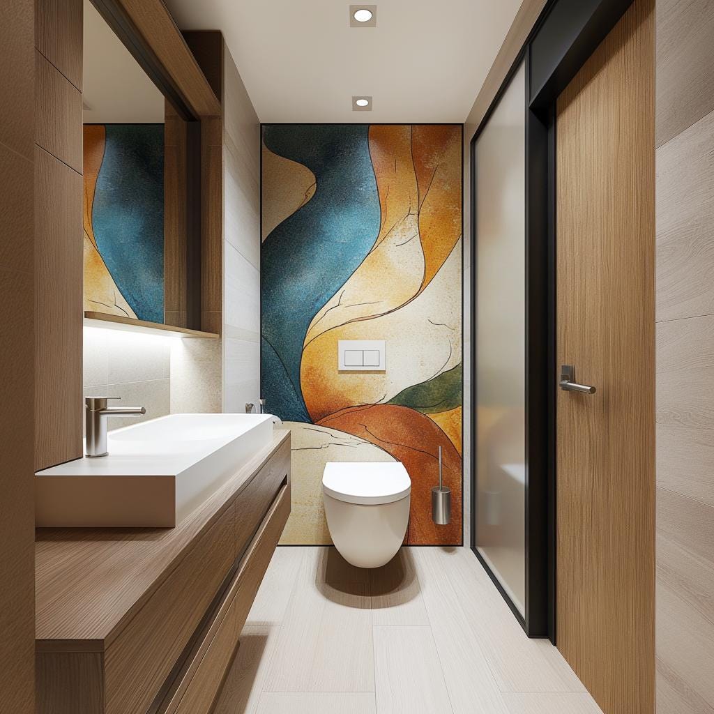 Product gallery view of Abstract Wall Mural.