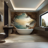Additional product view of 3D Ocean Cave Wall Mural.