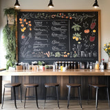 Custom Chalkboard Vinyl Wall Decal displayed in a room setting.