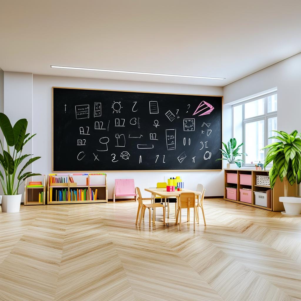 Additional product view of Large Chalkboard Wall Decal.