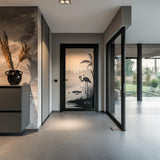 Product detail view of Flamingo Frosted Glass Door Sticker.