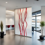 Additional product view of Abstract Line Frosted Glass Sticker.