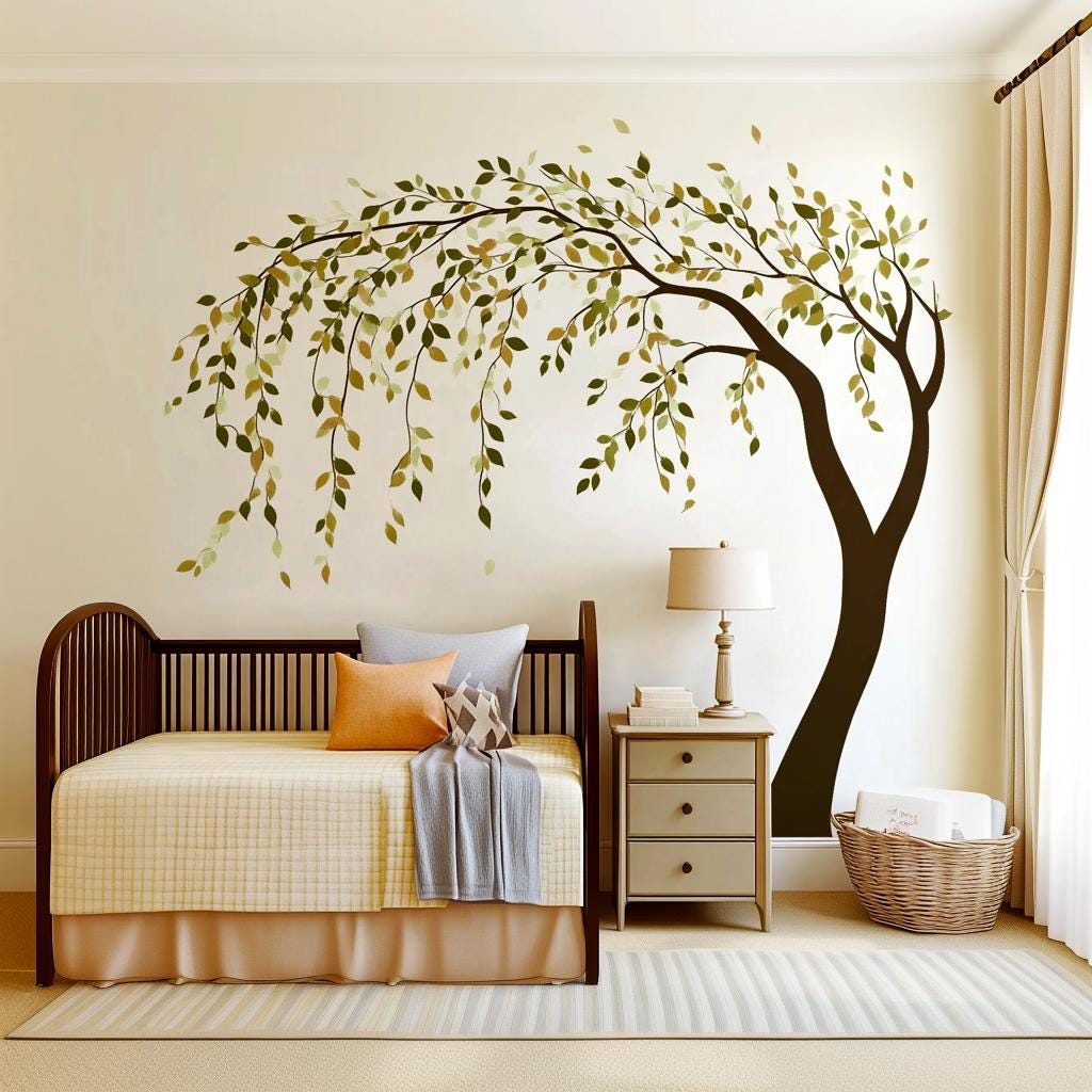 Alternate gallery view of Weeping Willow Tree Wall Sticker.