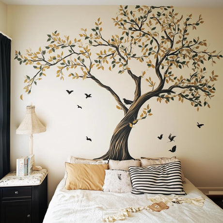 Large Tree Wall Decal displayed in a room setting.