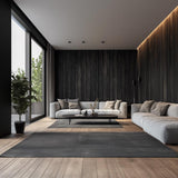 Additional product view of Black Woodgrain Vinyl Wallpaper.