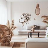 Additional product view of Floral Woman Wall Decal.