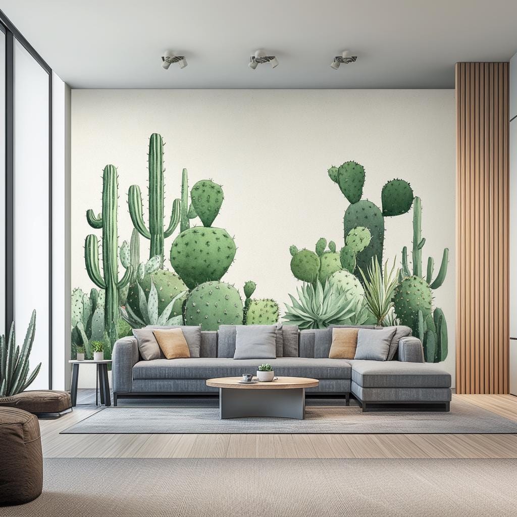 Alternate gallery view of Cactus Wall Decal Sticker.