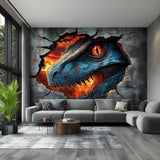 Additional product view of 3D Dinosaur Wall Mural.