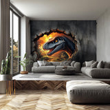 Additional product view of 3D Dinosaur Wall Mural.