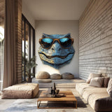 Additional product view of Cool Dinosaur Wall Decal with Sunglasses.