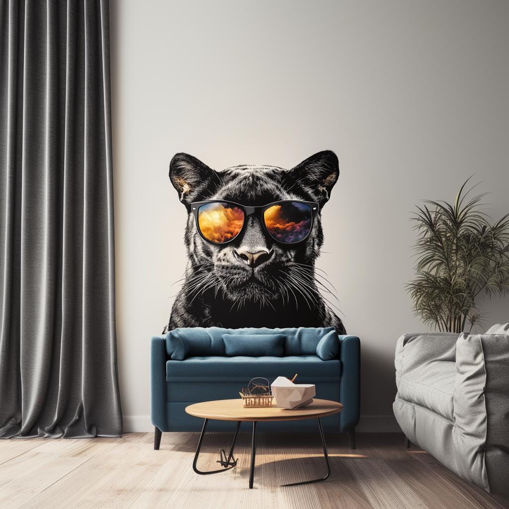 Alternate gallery view of Black Panther Wall Decal.