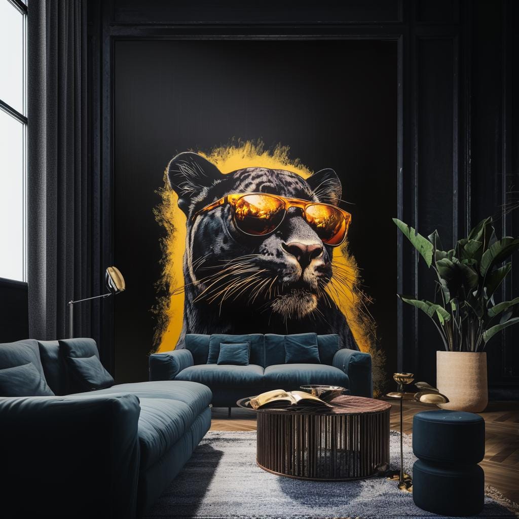 Alternate gallery view of Black Panther Wall Decal.
