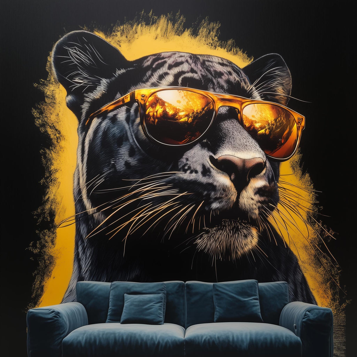 Additional product view of Black Panther Wall Decal.