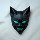 Additional product detail of 3D Printed Cyber Kitsune Mask.