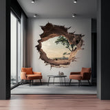 Alternate gallery view of 3D Cracked Wall Decal.