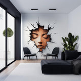 Alternate gallery view of 3D Cracked Wall Face Decal.
