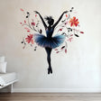 Ballerina Wall Decal displayed in a room setting.