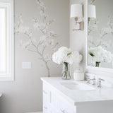 Chinoiserie Blossom Wall Decal displayed in a room setting.