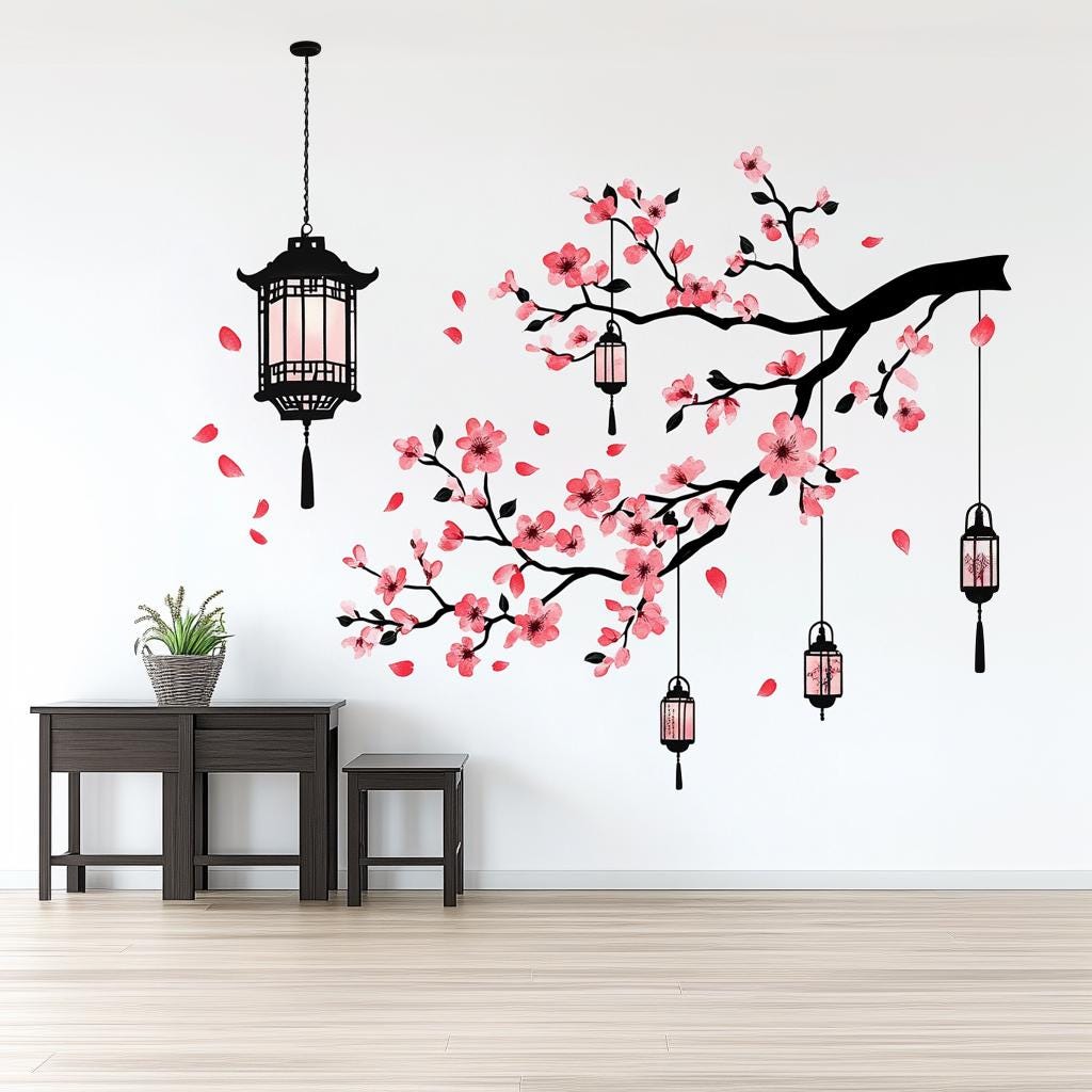 Additional product view of Cherry Blossom Wall Decal.