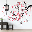 Cherry Blossom Wall Decal displayed in a room setting.