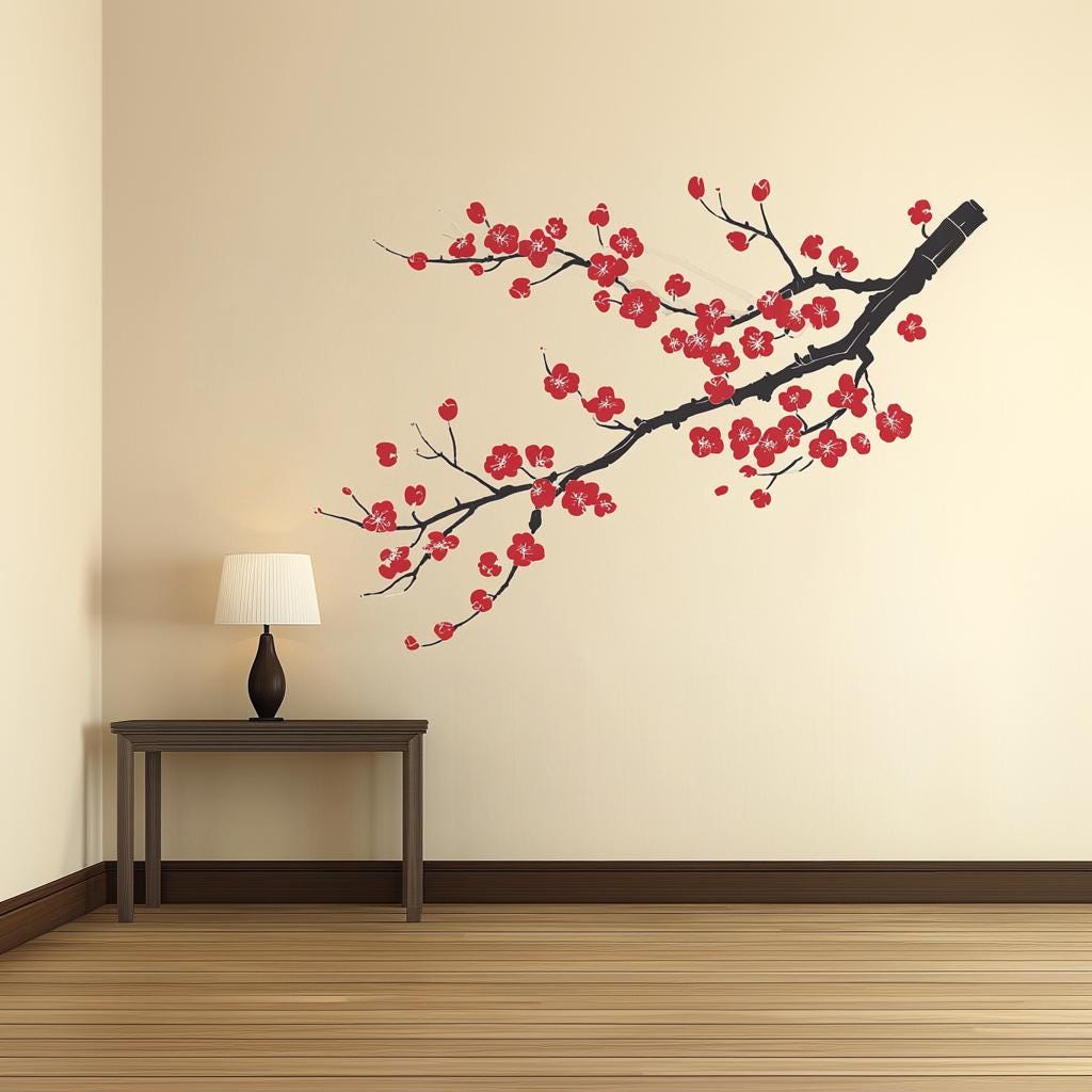 Alternate gallery view of Plum Blossom Wall Decal.