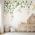 Watercolor Citrus Wall Decal displayed in a room setting.