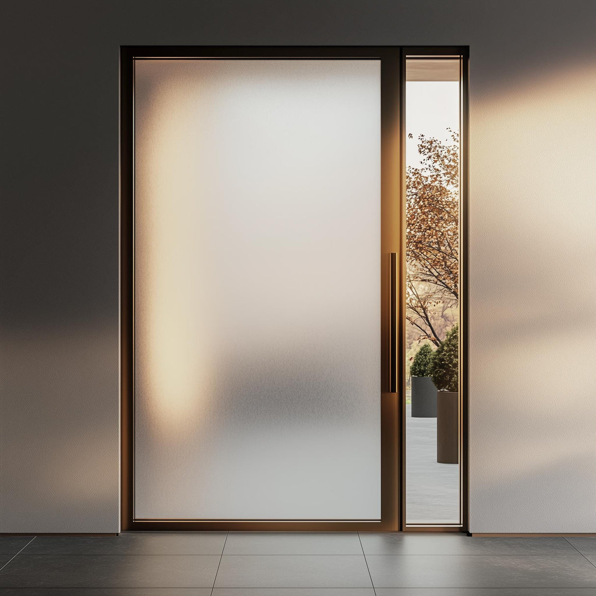 Alternate product view of Full Frosted Glass Privacy Sticker.
