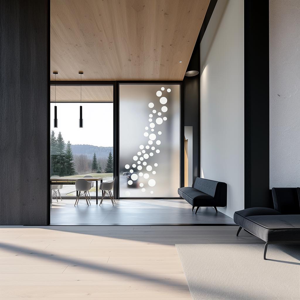 Alternate gallery view of Bubble Frosted Glass Privacy Sticker.