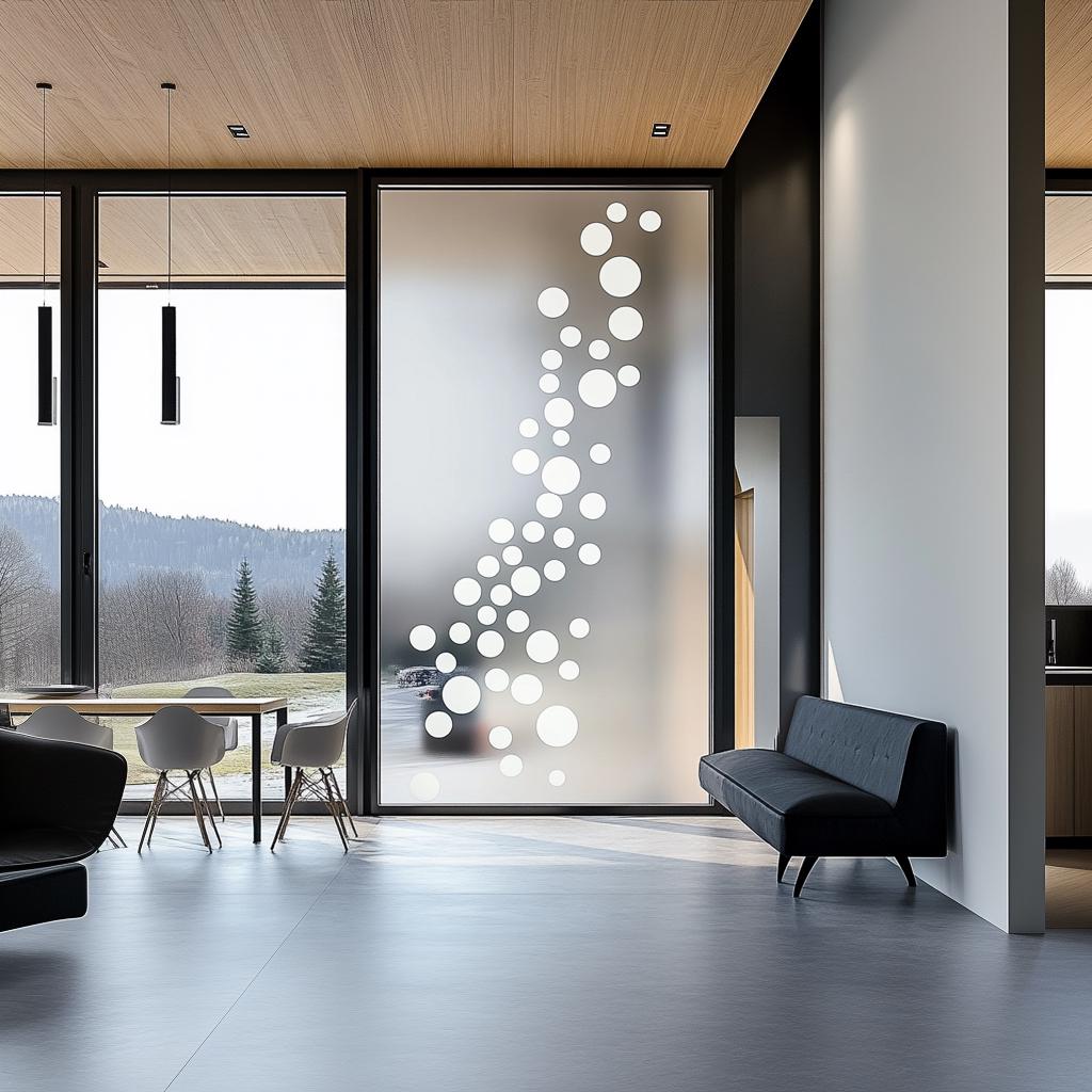 Additional product view of Bubble Frosted Glass Privacy Sticker.
