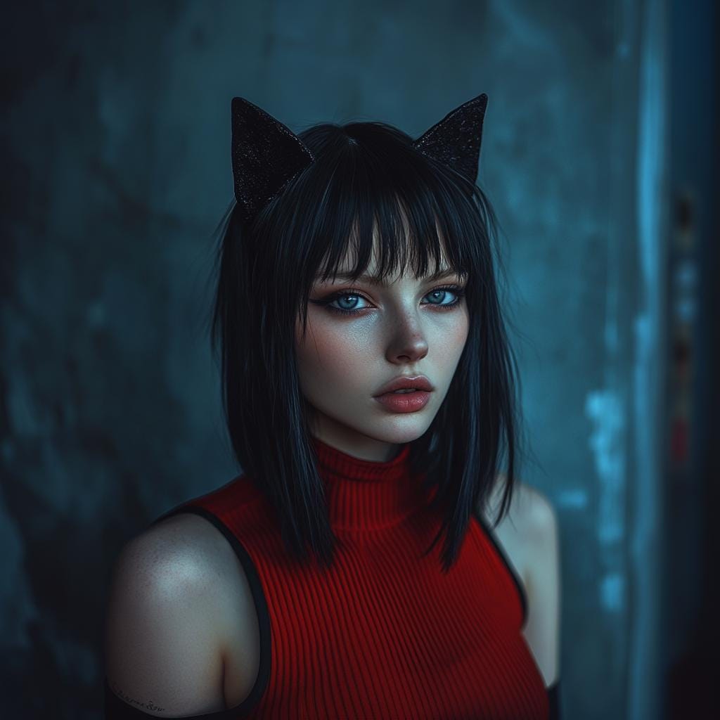 Additional product detail of 3D Printed Cat Ears Headband.