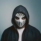Alternate product presentation of 3D Printed Skull Assassin Mask.