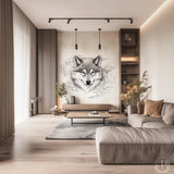 Additional product view of Wolf Wall Decal.