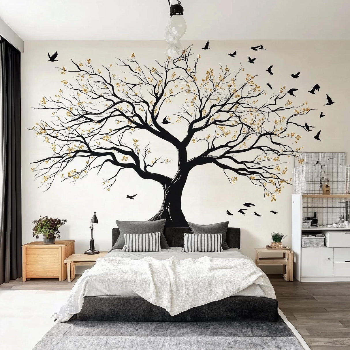 Large Tree Wall Decal displayed in a room setting.