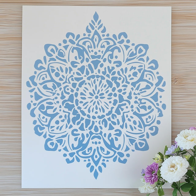 Mandala Stencil | 3D Printed Craft Stencil | DIY Wall Painting Stencil