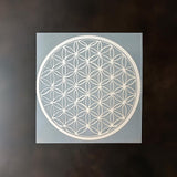Additional product view of 3D Printed Flower of Life Painting Stencil.