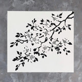 Additional product detail of Cherry Blossom Stencil.