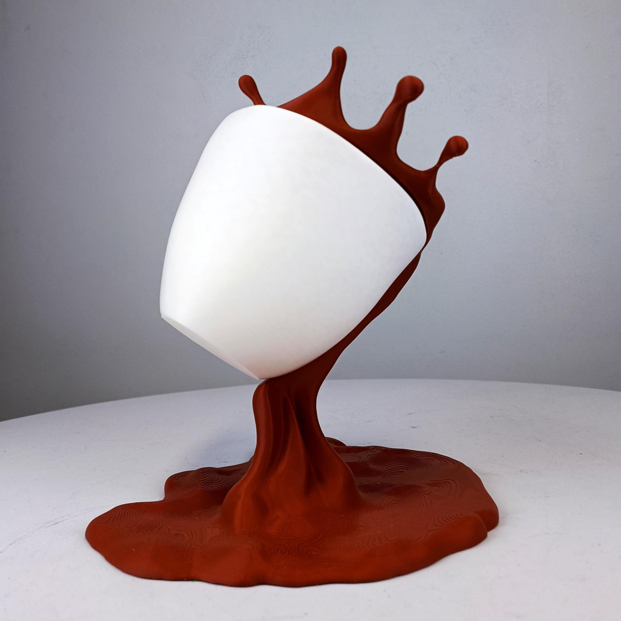 Product gallery view 11 of 3D Printed Coffee Splash Illusion Sculpture.