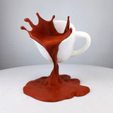 Product gallery view 12 of 3D Printed Coffee Splash Illusion Sculpture.