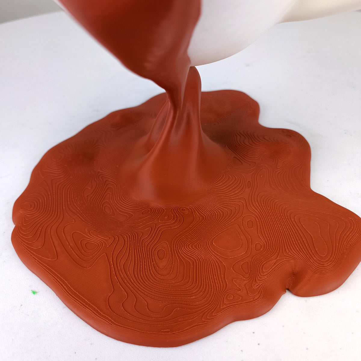 Additional product detail of 3D Printed Coffee Splash Illusion Sculpture.