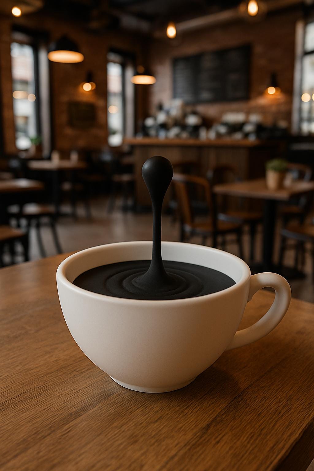 Alternate gallery view of 3D Printed Floating Coffee Drop Decor.
