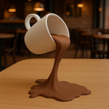 Additional product view of Floating Spilling Coffee Cup.
