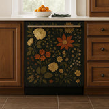 Product detail view of Dishwasher Magnet Cover Vintage Floral.