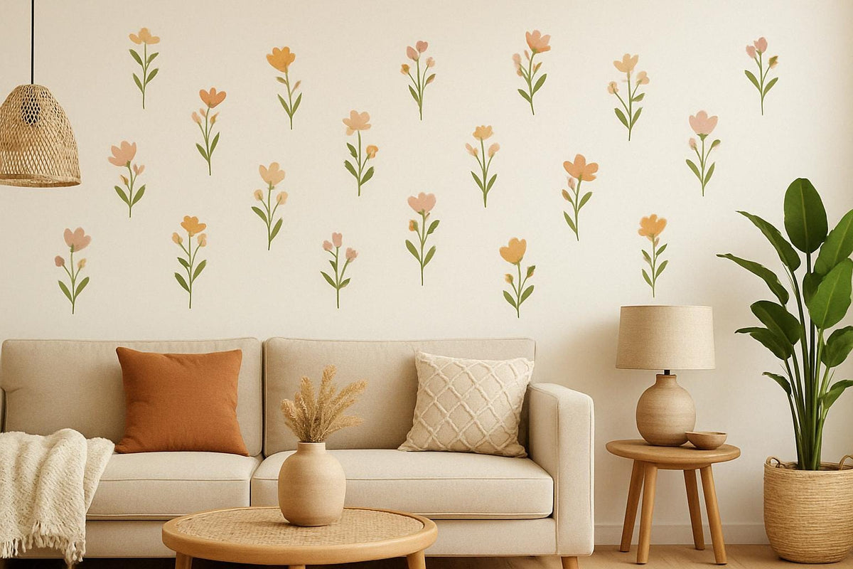 Additional product view of Flower Wall Decals.