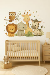 Alternate product view of Safari Animal Wall Decal.