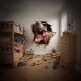Additional product presentation of T-Rex 3D Wall Decal for Kids Room.