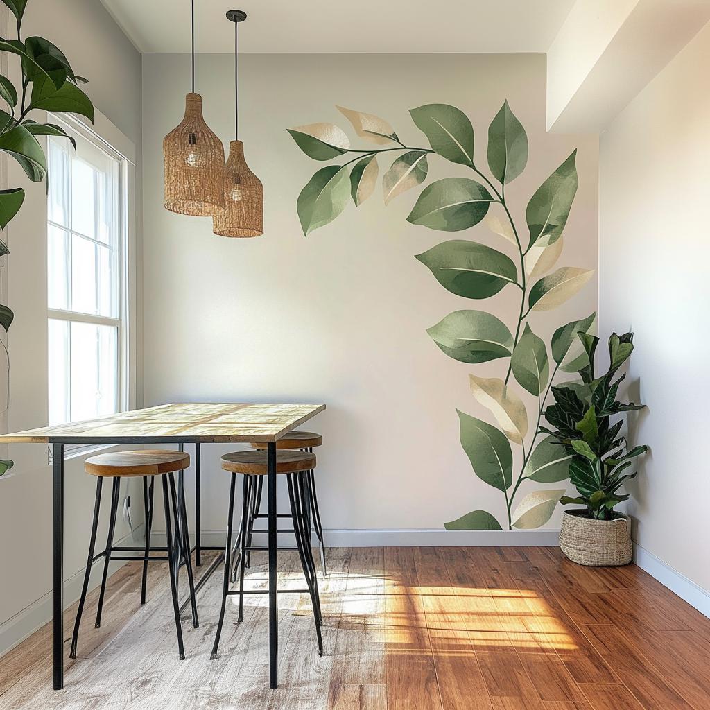 Alternate gallery view of Large Vine Leaf Wall Decal.