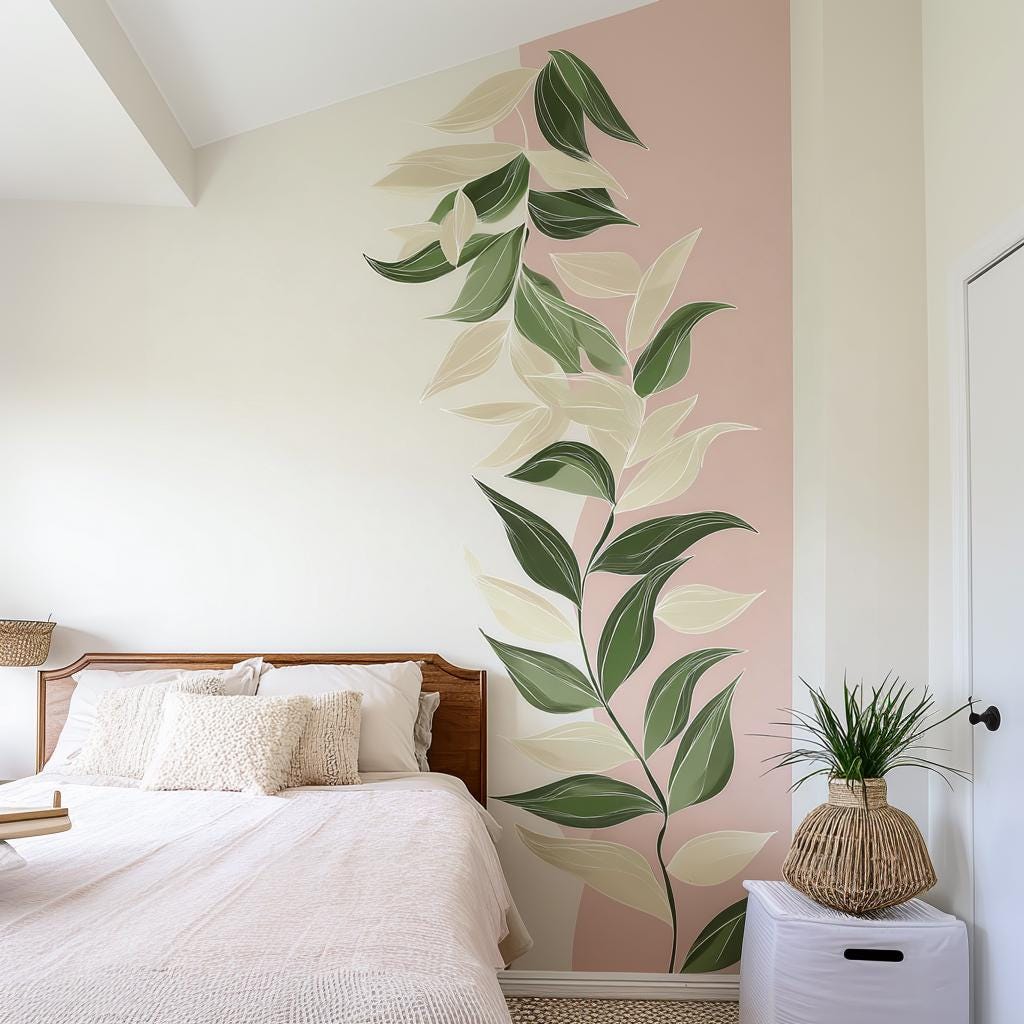 Alternate gallery view of Large Vine Leaf Wall Decal.