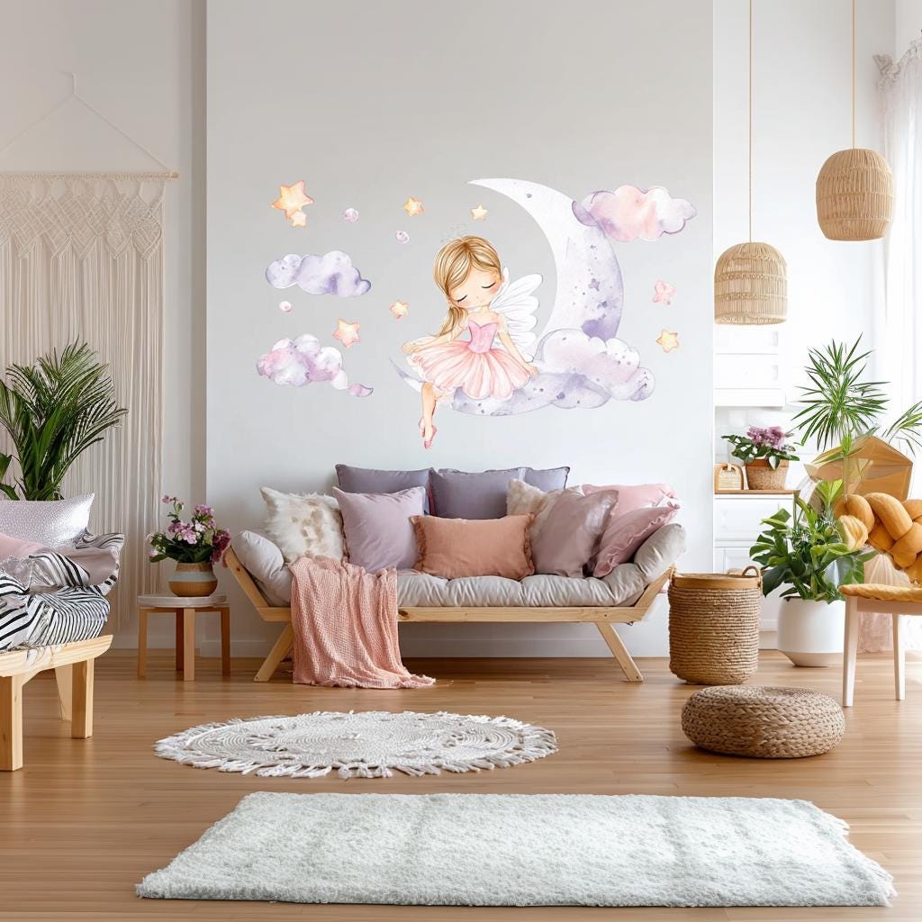 Product gallery view of Fairy Ballerina Wall Decal.